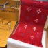 LOUIS VUITTON Wool Silk Logomania Scarf Lvs44468